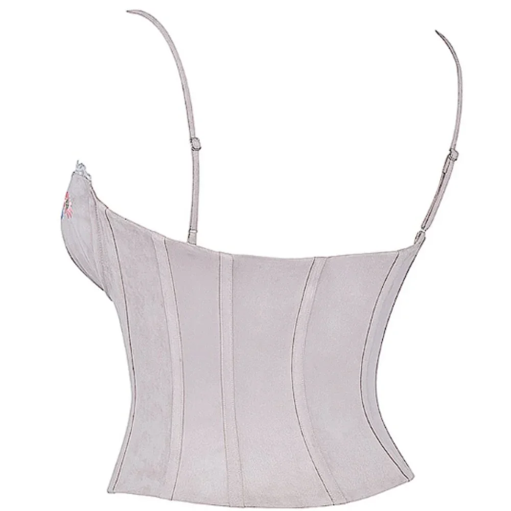 HOUSE OF CB 'Petunia' Light Lavender Embroidered Corset NWOT - Picture 6 of 10